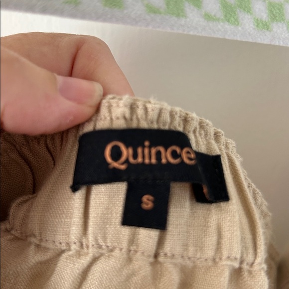 Quince Beige linen overall Jumpsuit - Picture 6 of 7